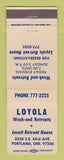 Matchbook Cover - Loyola Retreats Jesuit House Portland OR