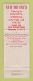 Matchbook Cover - Milani's Italian Restaurant Oakland CA