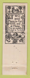Matchbook Cover - Bink's Oakland CA WEAR