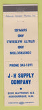 Matchbook Cover - JH Supply Company Albuquerque NM