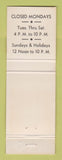 Matchbook Cover - Foo and Faye Chinese Restaurant Syracuse IN WEAR