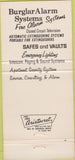 Matchbook Cover - Security Equipment Specialists Milwaukee? 30 Strike