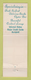 Matchbook Cover - Gary's Inn Orlando FL duck