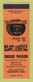 Matchbook Cover - Chuck Wagon Restaurant Winchester TN