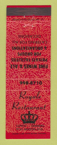 Matchbook Cover - Royale Restaurant