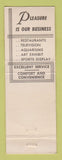 Matchbook Cover - Horseshoe Club Gardena Club Cards Poker CA