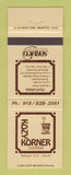 Matchbook Cover - Kozy Korner Lounge Holiday Inn Raleigh NC