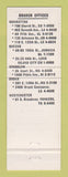 Matchbook Cover - Bank of Commerce New York City