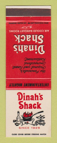 Matchbook Cover - Dinah's Shack Palo Alto CA