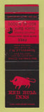 Matchbook Cover - Red Bull Inns Waterbury CT Somerville NJ