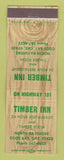 Matchbook Cover - Timber Inn Coos Bay OR
