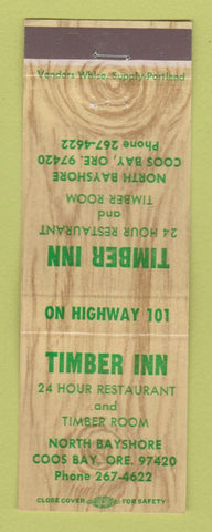 Matchbook Cover - Timber Inn Coos Bay OR