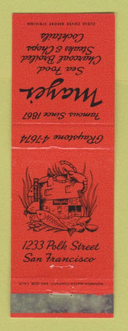 Matchbook Cover - Maye's Restaurant San Francisco CA WEAR