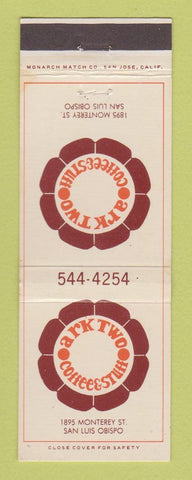 Matchbook Cover - Art Two Coffee Stuff San Luis Obispo CA