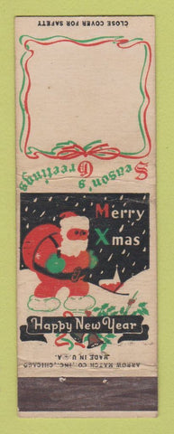 Matchbook Cover - Christmas Santa Claus ADVANCE WEAR