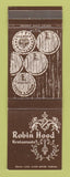 Matchbook Cover - Robin Hood Restaurants Chicago Mattoon IL Duluth MN