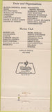 Matchbook Cover - Osman Odd Fellows St Pual MN Lost Spur Country Club 30 Strike