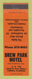 Matchbook Cover - Drew Park Motel Tampa FL