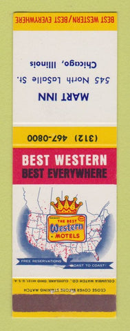 Matchbook Cover - Mart Inn Chicago IL Best Western