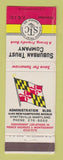 Matchbook Cover - Suburban Trust Hyattsville MD WORN