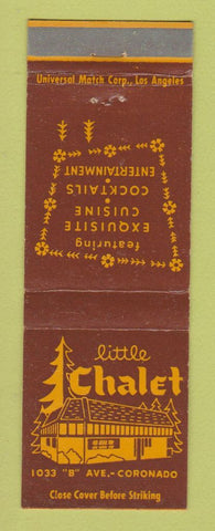 Matchbook Cover - Little Chalet Coronado CA restaurant