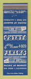 Matchbook Cover - Fefer's Surplus Store San Diego CA