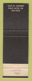 Matchbook Cover - Dinah's Shack Palo Alto CA