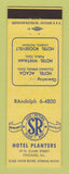 Matchbook Cover - Hotel Planters Chicago IL