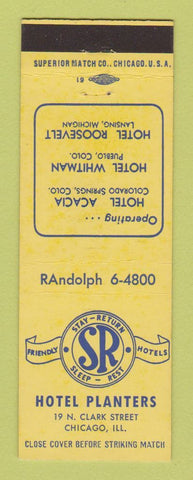 Matchbook Cover - Hotel Planters Chicago IL