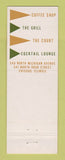 Matchbook Cover - Diana Court Restaurants Chicago IL