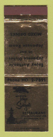 Matchbook Cover - Tokyo Sukiyaki Restaurant Washington DC WEAR