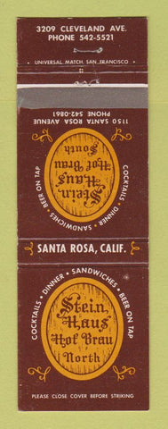 Matchbook Cover - Stein Haus Hof Brau Santa Rosa CA