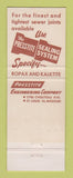 Matchbook Cover - Popox Sewer Joints Presstite St Louis MO