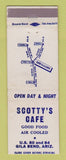 Matchbook Cover - Scotty's Cafe Gila Bend AZ