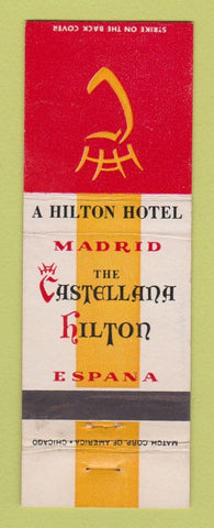 Matchbook Cover - Castellana Hilton Hotel Madrid Spain