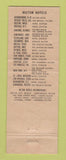 Matchbook Cover - Castellana Hilton Hotel Madrid Spain