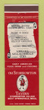 Matchbook Cover - Old Storrowton Tavern West Springfield MA