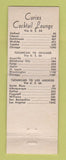 Matchbook Cover - Del's Restaurants Tucumcari NM Route 66 WORN