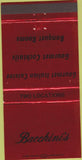 Matchbook Cover - Bacchini's  Italian Food San Francisco? 30 Strike