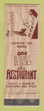 Matchbook Cover - One Hell of a Restaurant Portland OR WEAR
