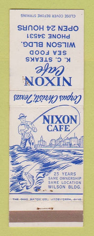 Matchbook Cover - Nixon Cafe Corpus Christi TX