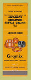 Matchbook Cover - United States Graphite Saginaw MI Gramix Bearings