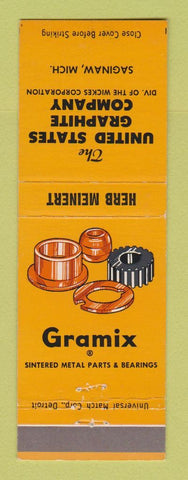 Matchbook Cover - United States Graphite Saginaw MI Gramix Bearings