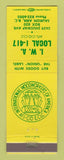 Matchbook Cover - International Woodworkers Union Salmon Arm BC