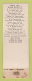 Matchbook Cover - International Woodworkers Union Salmon Arm BC