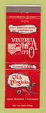 Matchbook Cover - Old Virginia Restaurant South Pasadena CA