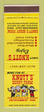 Matchbook Cover - Knott's Berry Farm Buena Park CA
