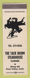 Matchbook Cover - Tack Room Steak House Penn Valley CA