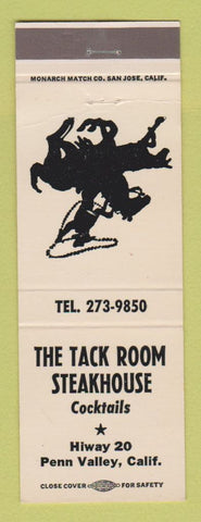 Matchbook Cover - Tack Room Steak House Penn Valley CA