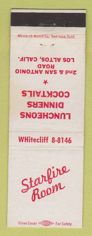 Matchbook Cover - Starfire Room Los Altos CA